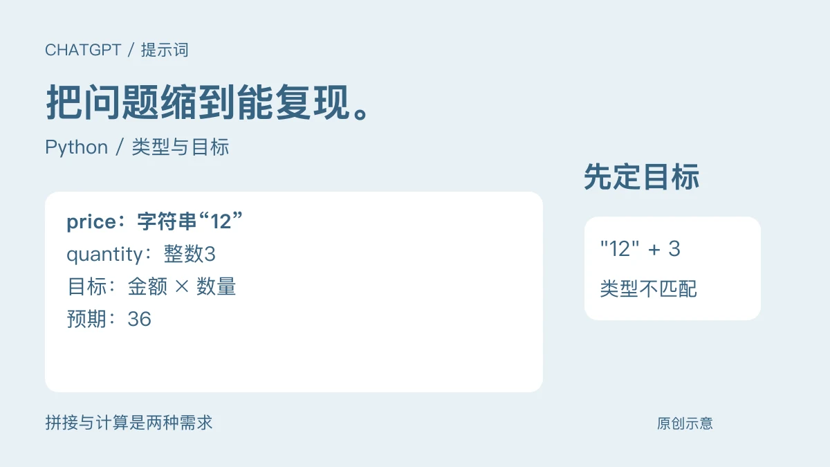 ChatGPT 排查 Python 报错：提供能复现的最小例子